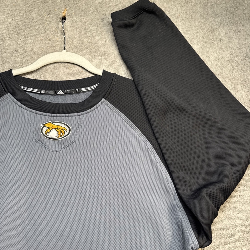 Kennesaw State Owls Adidas Men's Large Gray Black Claw Logo Long Sleeve Shirt